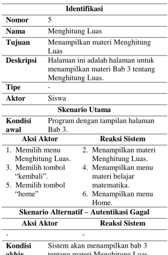 Tabel 8. Skenario Mengumpulkan dan  Mengelola Data 