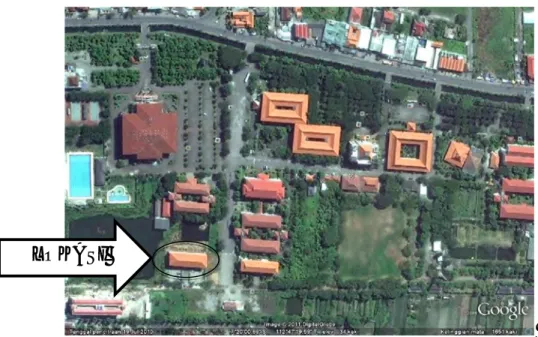 Gambar 1.1 Lokasi Gedung fakultas hukum UPN ”veteran”  jawa timur LOKASI 