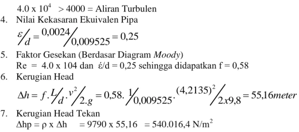 Tabel 3. Perhitungan Pengaruh Penggunaan Variasi Ukuran Pipa Hisap Terhadap Debit  dan Kecepatan Aliran Air pada Susunan Pompa Tunggal