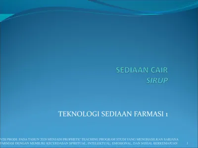 TEKNOLOGI SEDIAAN FARMASI 1