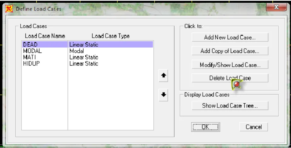 Gambar 2.14 Define Load Cases 