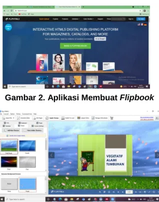 Gambar 2. Aplikasi Membuat Flipbook 
