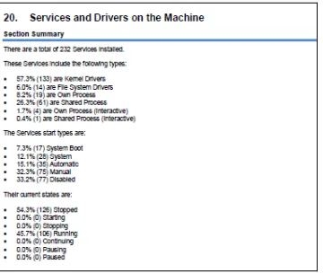 Gambar 26.Services and Drivers summary 