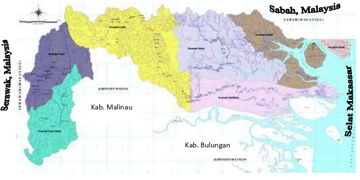 Gambar 7 Peta Kabupaten Nunukan 