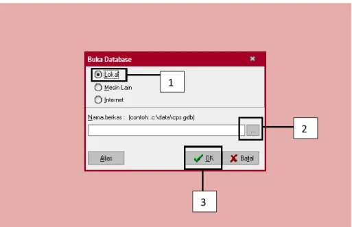 Gambar 3.20   Database Perusahaan 1  2 3  1  2 PT AA 