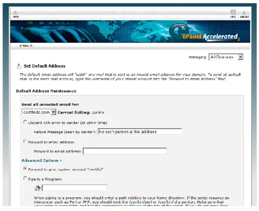 Gambar 17. Default address 
