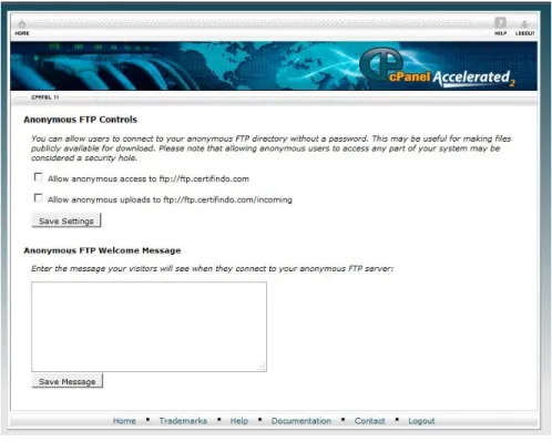 Gambar 33. Anonymous FTP Control 