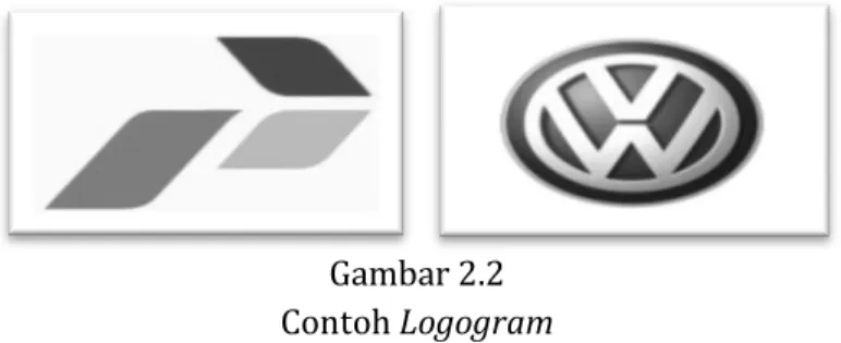 Gambar 2.1  Contoh Logotype  2.  Logogram 