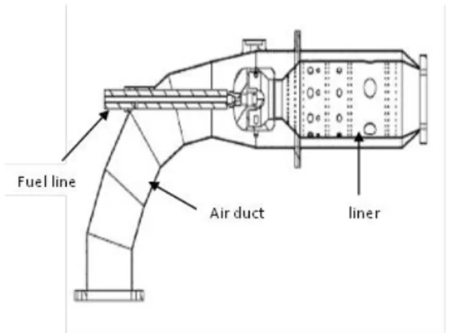 Gambar 1: Model CAD ruang bakar. 