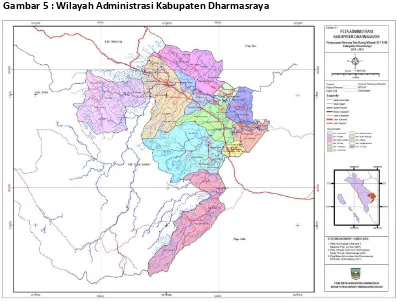Gambar 5 : Wilayah Administrasi Kabupaten Dharmasraya 