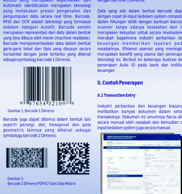 Gambar 1. Barcode 1 Dimensi