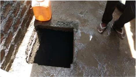 Figure 2 construction of a septic tank inside the house