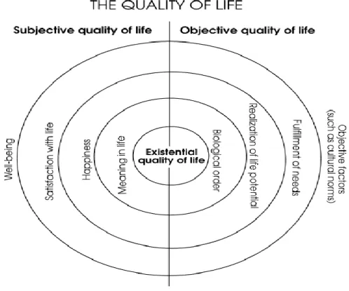 Gambar 1. Teori kualitas hidup menurut Ventegodt, dkk  Pengukuran Kualitas Hidup 