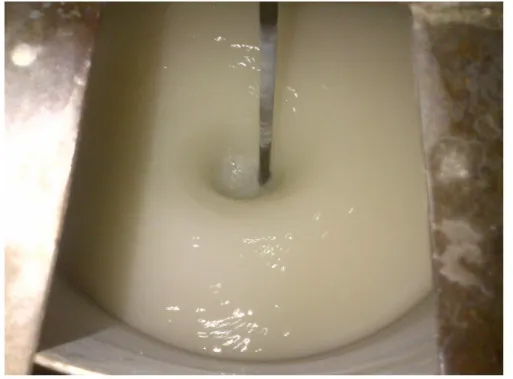 Gambar 5. Slurry Yang Sedang Diaduk 