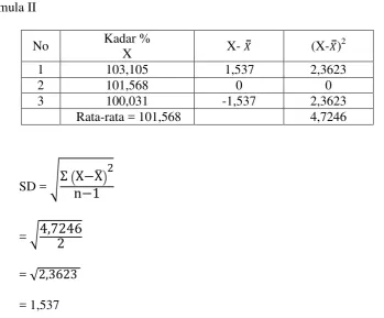 tabel = α/2, dk = 2,91999, data diterima jika t hitung < t tabel 