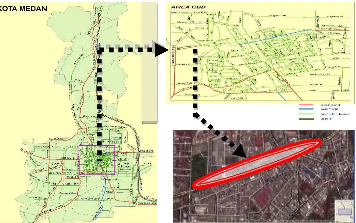 Gambar 4.1 Peta Lokasi Penelitian Sumber: Dokumen Peneliti (Oktober 2013) 
