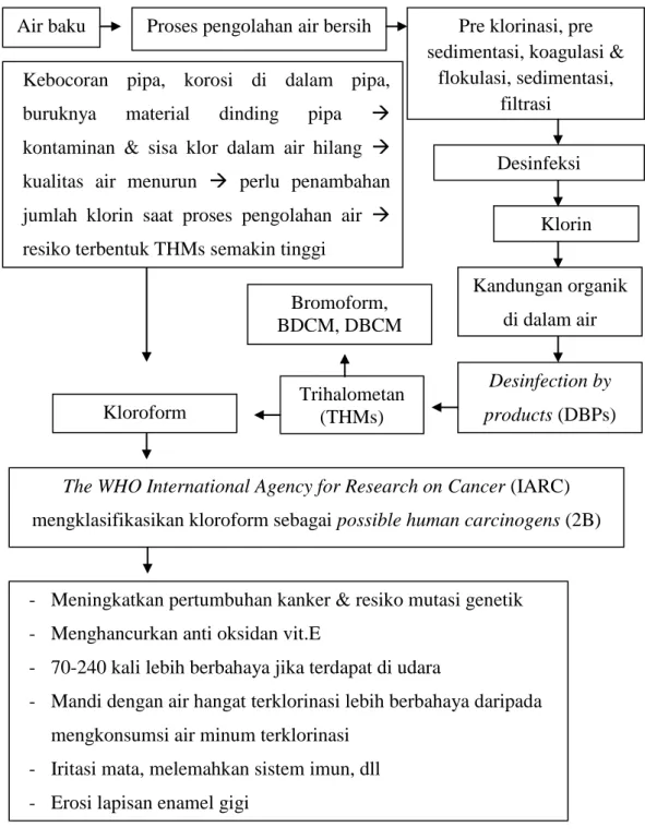 Diagram 1.1  Proses Terbentuknya Kloroform 