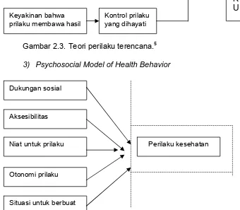 Gambar 2.4. Model psikososial untuk menerangkan perilaku Katz (1986) 