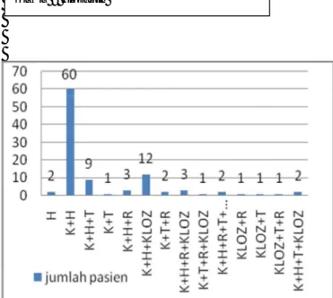 Gambar 1.  Profil  penggunaan  antipsikotik  pasien  skizofrenia  RS.  Grhasia  Yogyakarta tahun 2007 