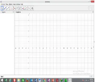 Gambar 1. Menu awal GeoGebra 