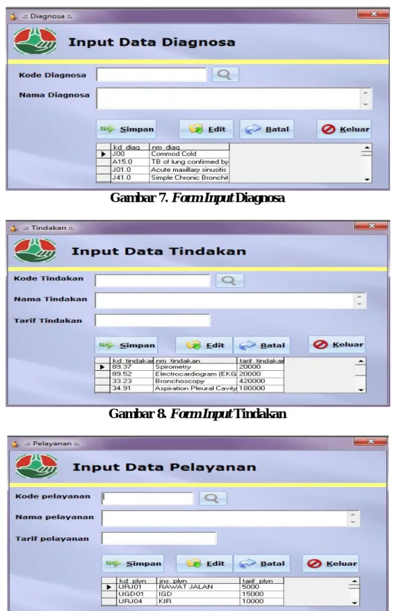 Gambar 9. Form Input Pelayanan 