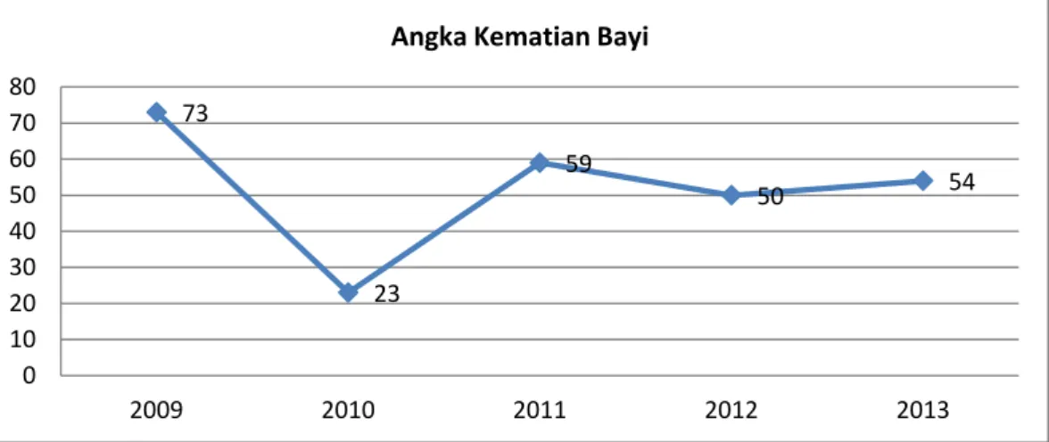 Grafik 3.1 Angka Kematian Bayi di Kabupaten Serdang Bedagai Tahun 2009–2013 