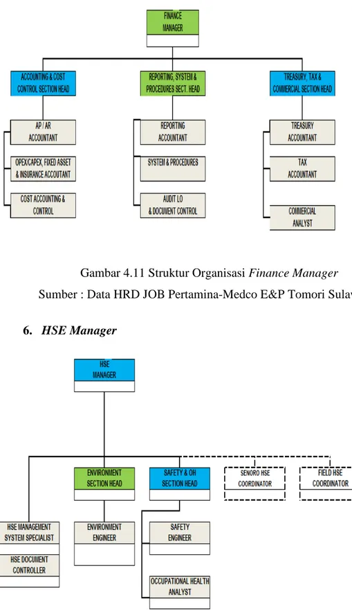 Gambar 4.12 Struktur Organisasi HSE Manager 