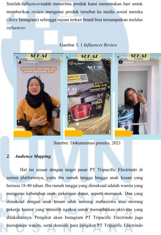 Gambar 3. 1 Influencer Review 