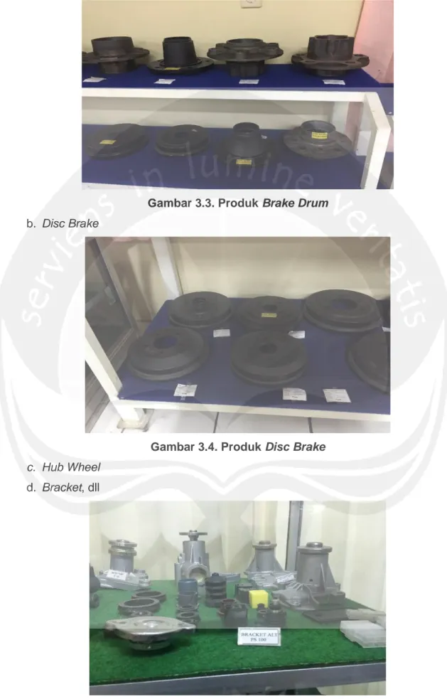Gambar 3.3. Produk Brake Drum  b.  Disc Brake 