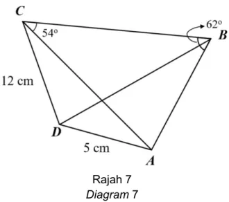 Diagram 7 shows a quadrilateral ABCD.