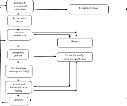 AGambar 2.4  cognitive Processing Model of Consumer Decision Making 