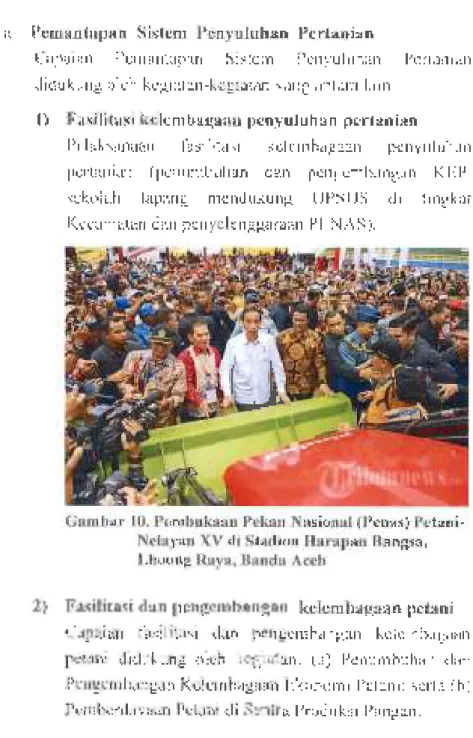 Gambar 10. Pembukaan Pekan Nasional (Penas) Petani- Petani-Nelayan XV di Stadion Harapan Bangsa, Lhoong Raya, Banda Aceh