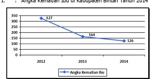 Grafik 1.  :  Angka Kematian Ibu di Kabupaten Bintan Tahun 2014 