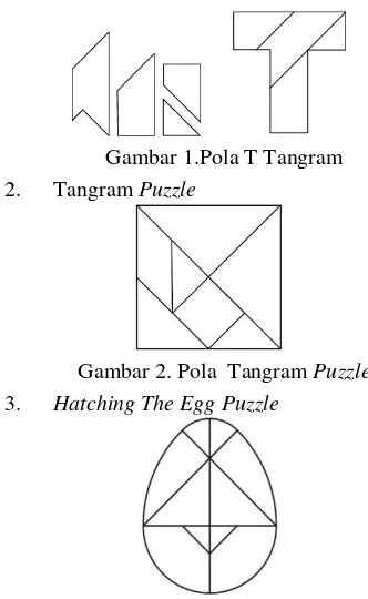 Gambar 1.Pola T Tangram 