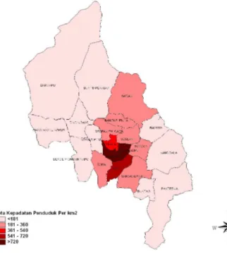 Gambar 6. Peta Kabupaten Toraja Utara (BPS Toraja Utara, 2010) 