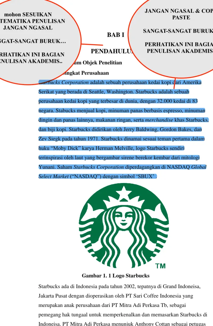 Gambar 1. 1 Logo Starbucks 
