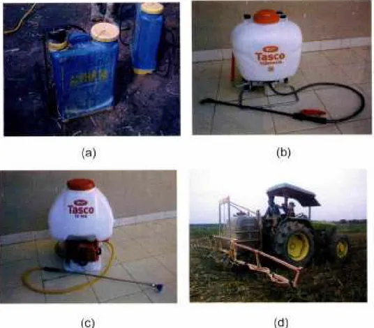 Gambar 1. Sprayer-sprayer yang Digunakan dalam Penelitian Herbiciding Gulma Tebu Lahan