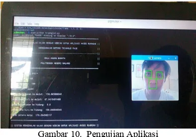 Gambar 10.  Pengujian Aplikasi 