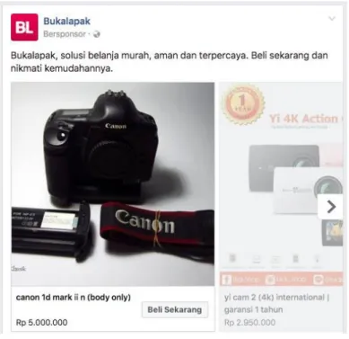 Figure 6 Contoh iklan di Buka Lapak 
