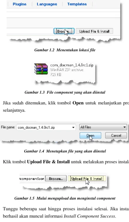 Gambar 1.2  Menentukan lokasi file