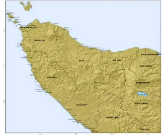 Figure 1.  Map of Nanggroe Aceh Darussalam Province 