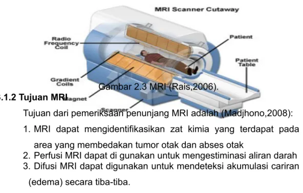 Gambar 2.3 MRI (Rais,2006).