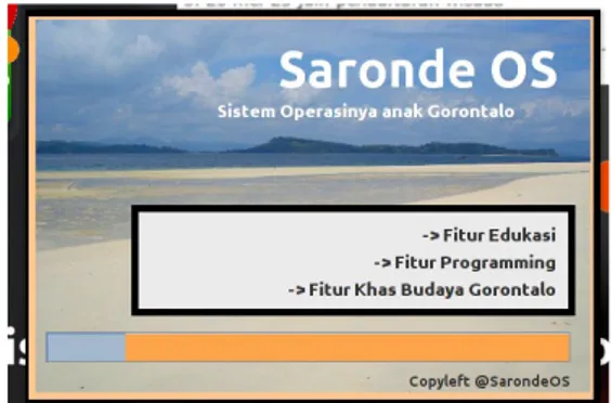 Gambar 4.10 Splash Screen Saronde OS