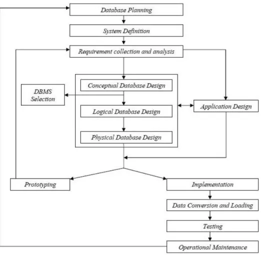 Gambar 2.6  Database Lifecycle  2.1.6.a  Database planning 