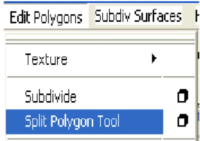 gambar 2.11 Split Polygon Tool