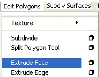gambar 2.12 Extrude Face