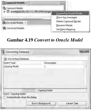 Gambar 4.19 Convert to Oracle Model 