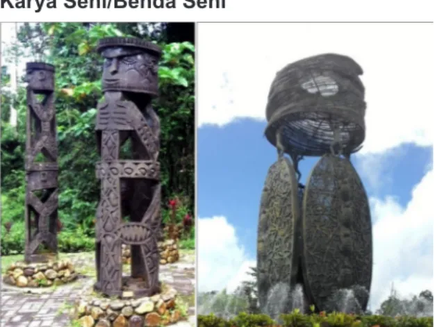 Gambar 2. Monumen “Selamat Datang” yang terdapat  di kantor pusat PTFI, Mimika, Papua.