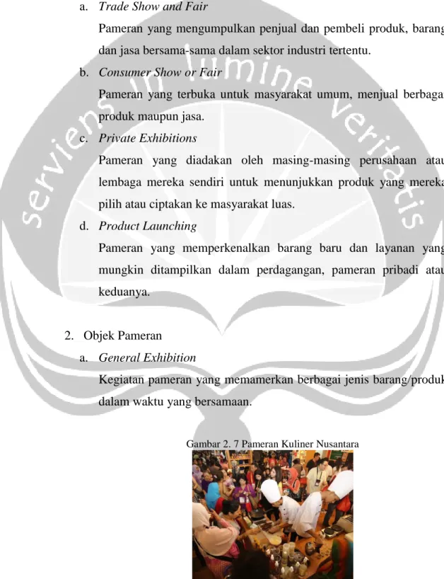 Gambar 2. 7 Pameran Kuliner Nusantara 