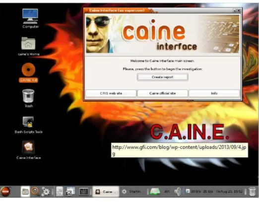 Gambar 13. Interface CAINE [2] 